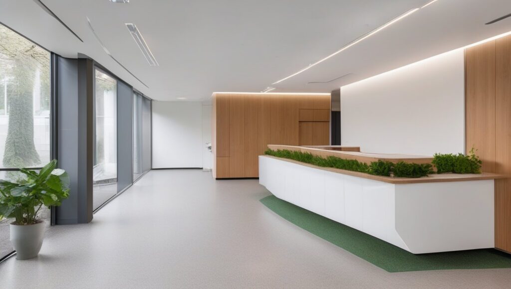 Empfangstresen einer Klinik