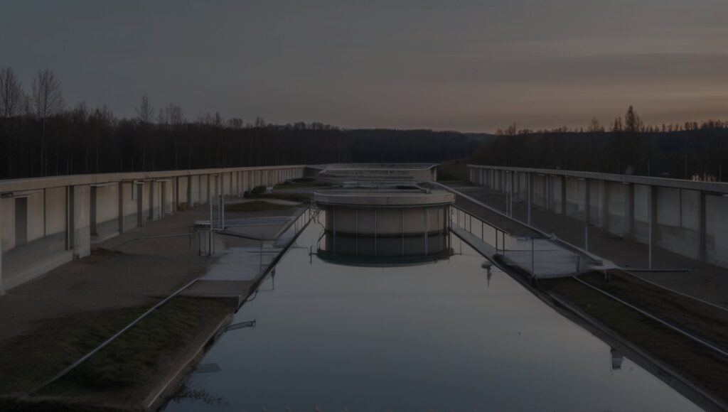 Wasserwerk mit Aufbereitungsbecken